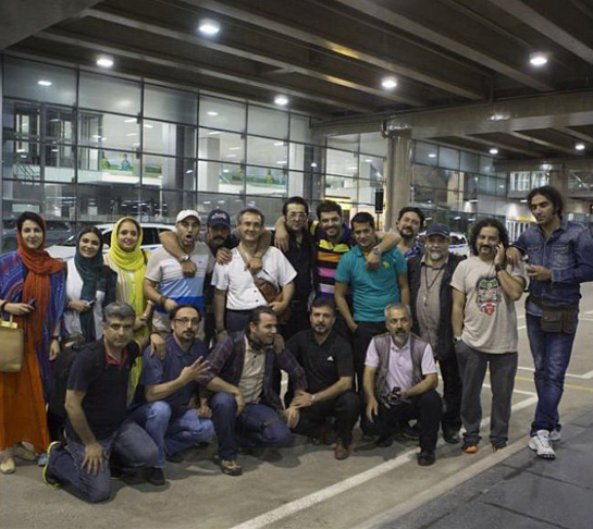 هنرمندان ایرانی در برزیل,عکس بازیگران ایرانی در برزیل,هنرمندان ایران در استادیوم برزیل