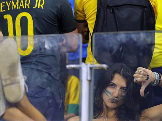 تصاویر ناراحتی هواداران برزیل