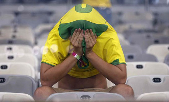 تصاویر ناراحتی هواداران برزیل