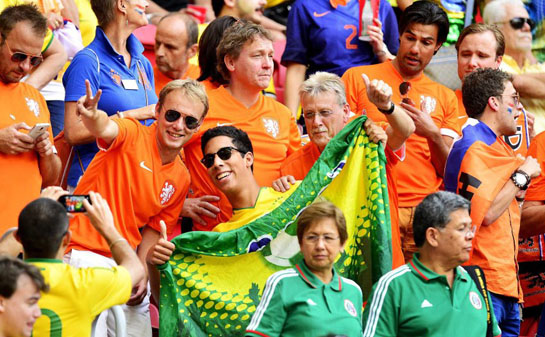 تصاویر بازی برزیل با هلند
